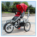 3 Wheels Folding Bike Mother And Baby Carrier Child Tricycle
